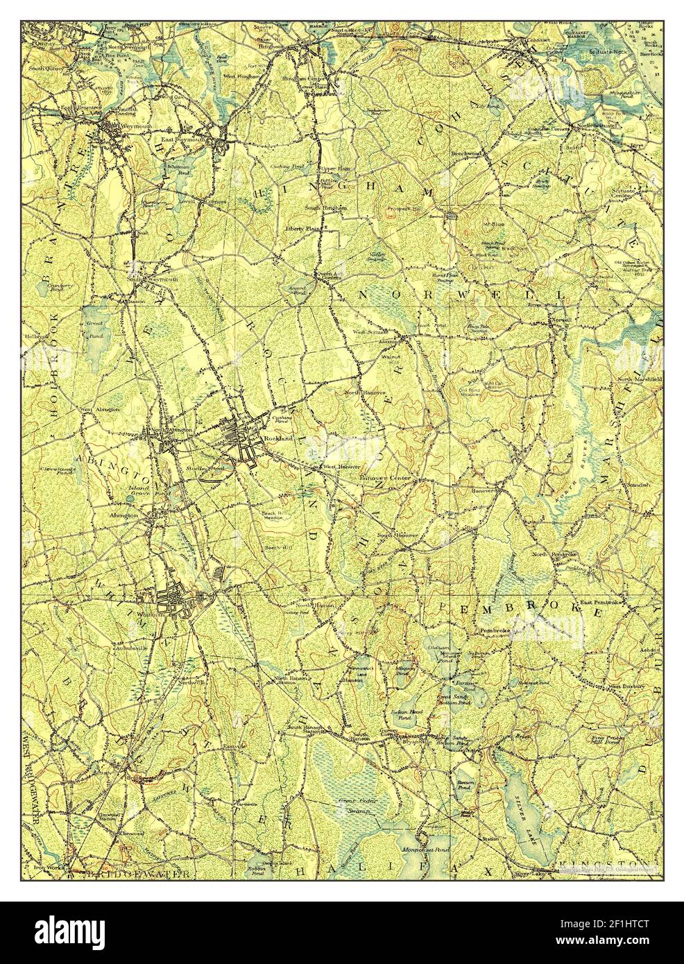 Abington, Massachusetts, map 1920, 162500, United States of America by