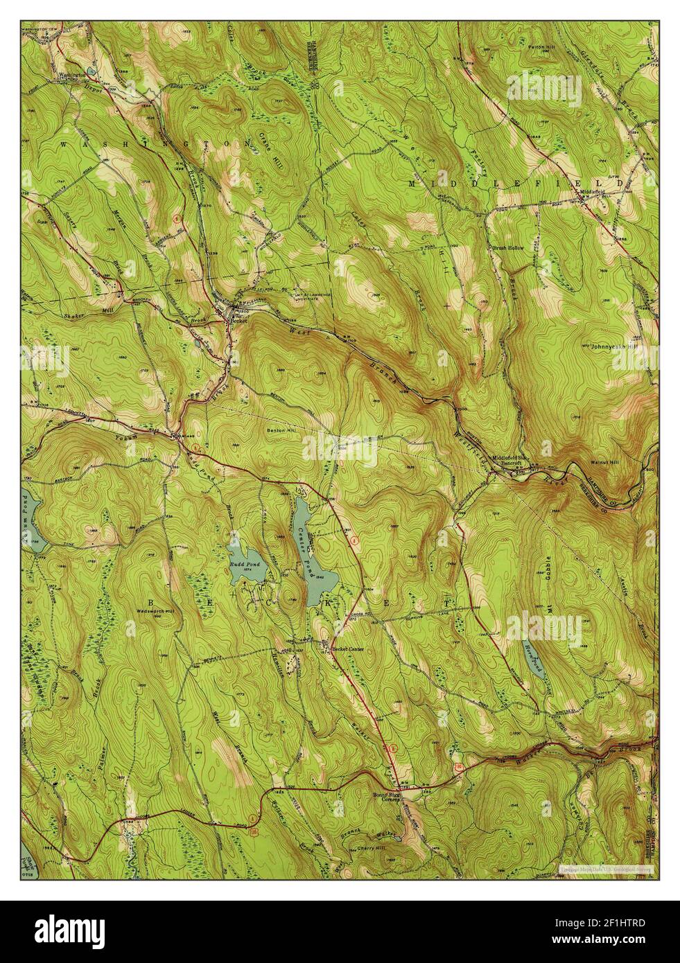 Becket, Massachusetts, map 1948, 131680, United States of America by