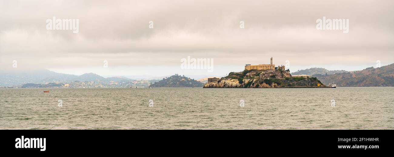 Fabled Alcatraz Island Old Federal Prison Turned Tourist Destination Stock Photo