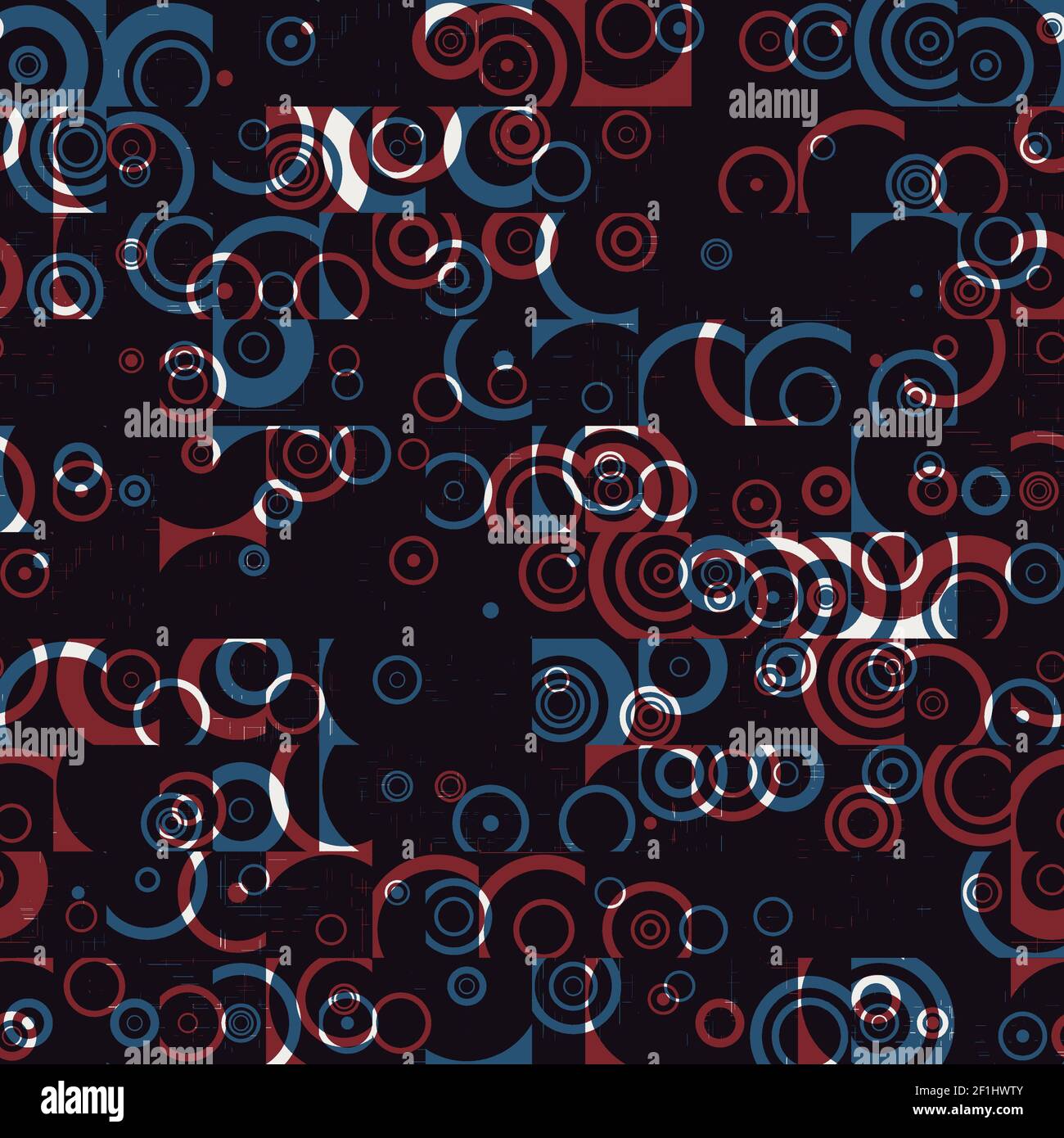 Seamless geo pattern in red blue black white Stock Photo - Alamy