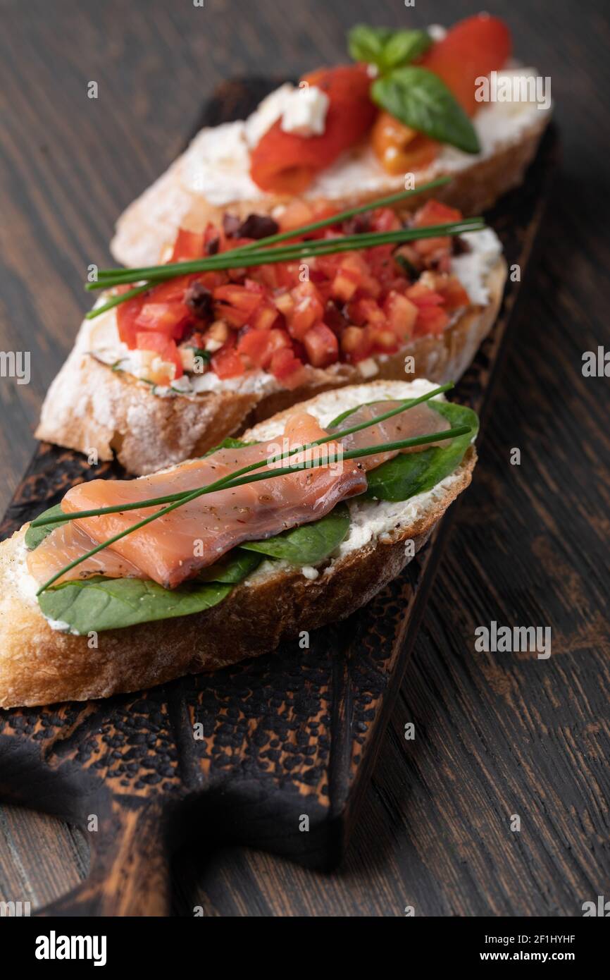 Traditional spanish tapas set Stock Photo - Alamy
