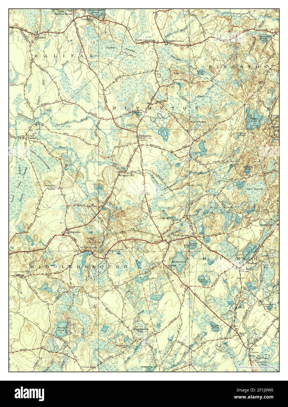 Plympton, Massachusetts, map 1941, 131680, United States of America by