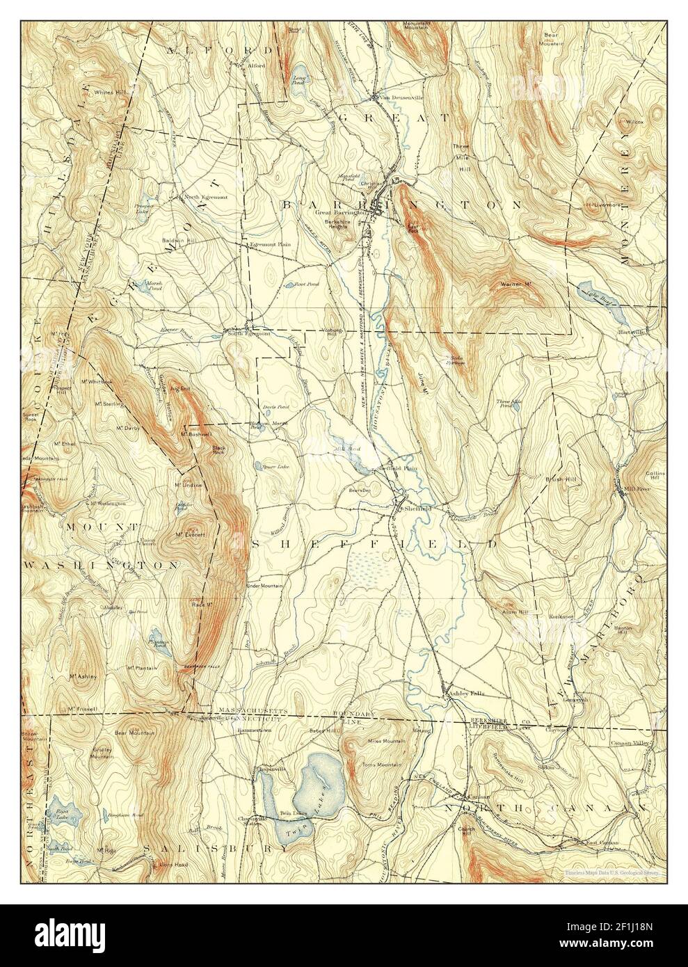 Sheffield, Massachusetts, map 1897, 162500, United States of America