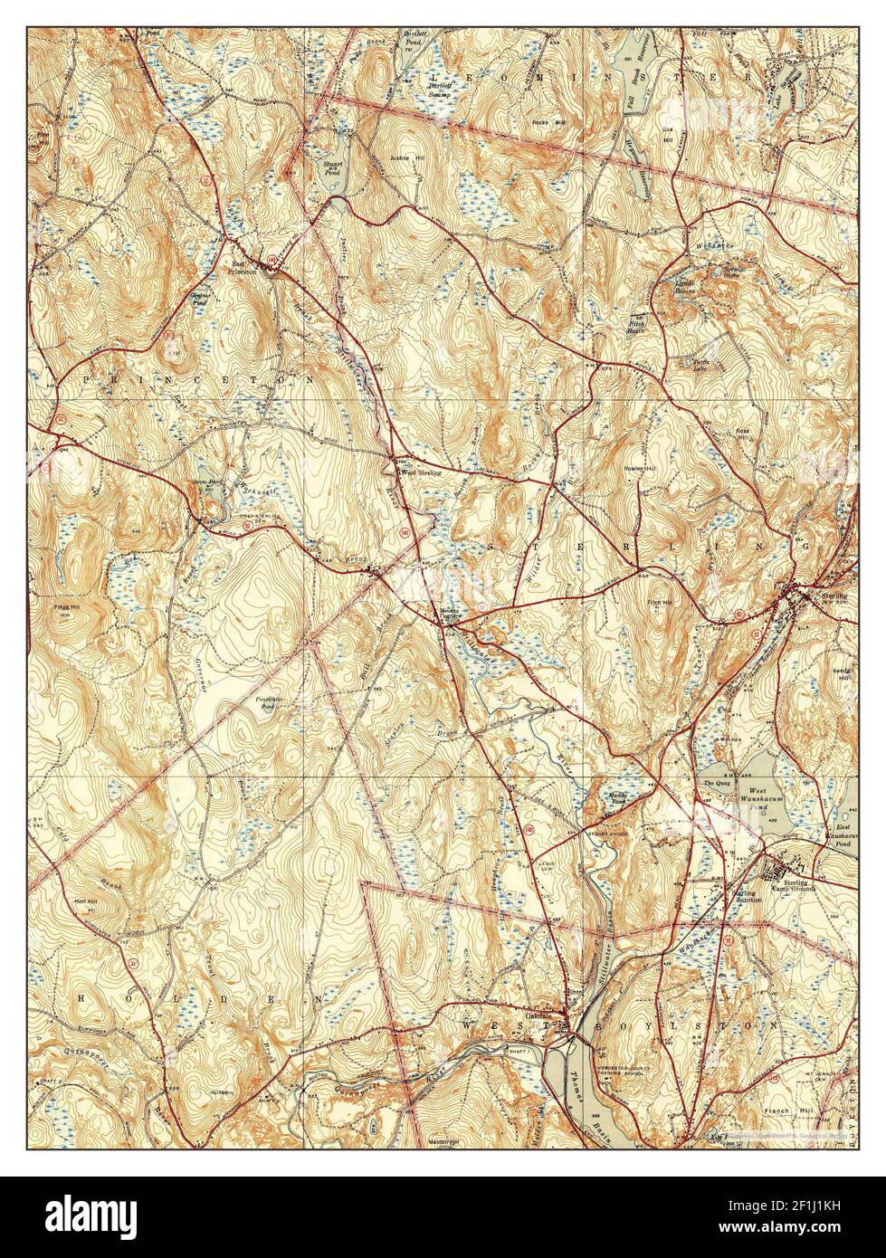 Sterling, Massachusetts, map 1940, 131680, United States of America by