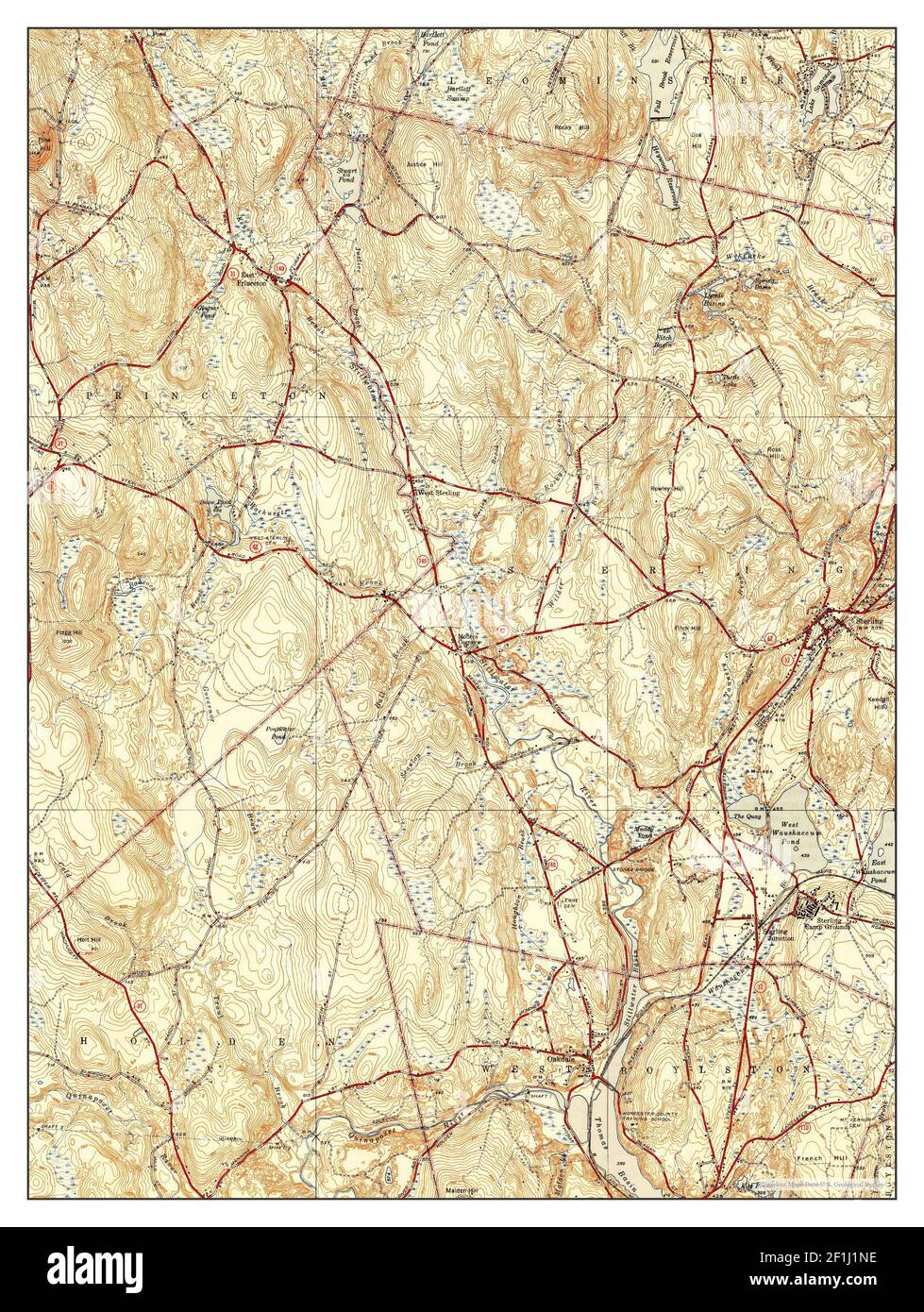 Sterling, Massachusetts, map 1946, 131680, United States of America by Timeless Maps, data U.S