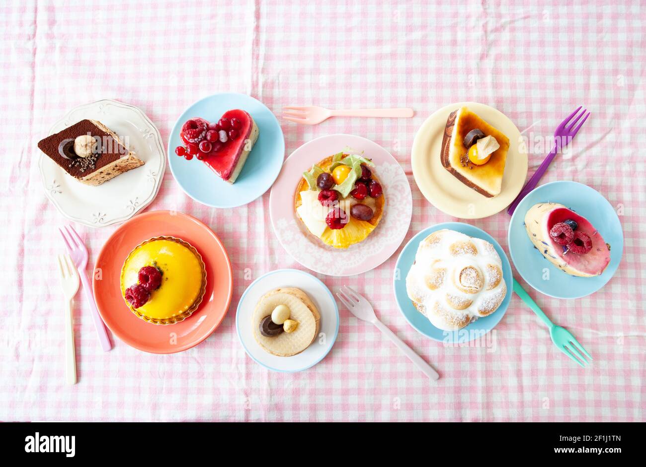 Delicious little cakes Stock Photo