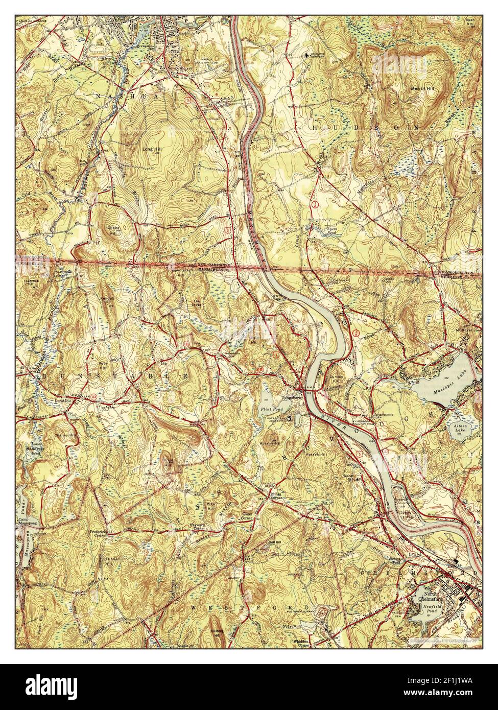 Tyngsboro, Massachusetts, map 1946, 131680, United States of America