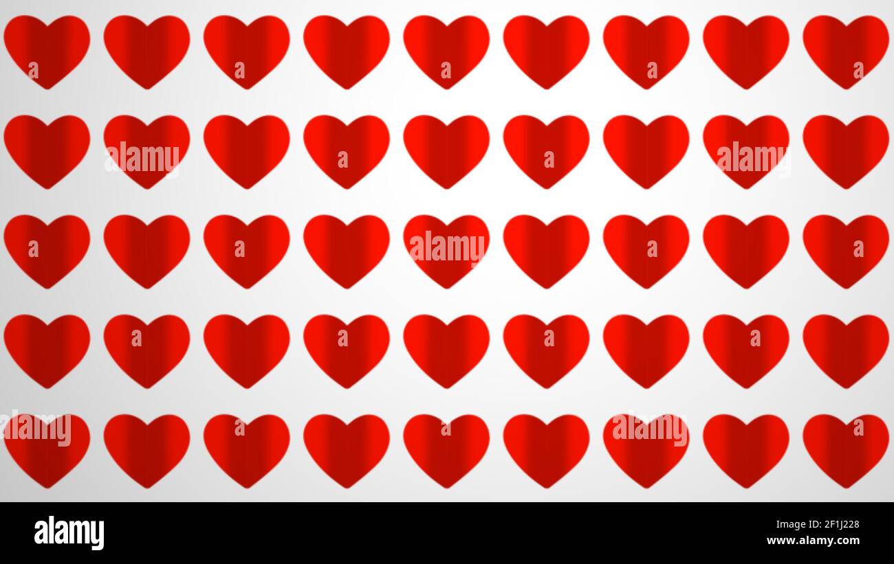 Animation loop paper hearts, footage ideal for valentine's day Stock Photo