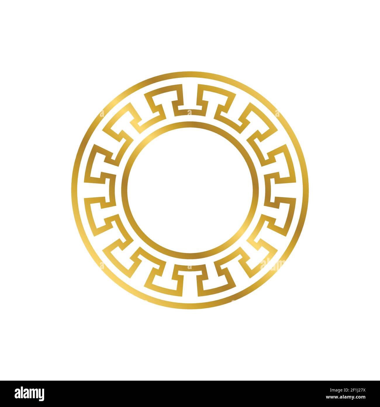 gold versace logo border