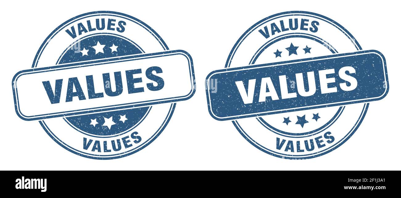 values stamp. values sign. round grunge label Stock Vector Image & Art ...
