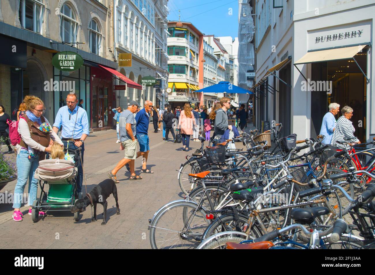 Denmark Summer Stroget Shopping High Resolution Stock Photography - Alamy