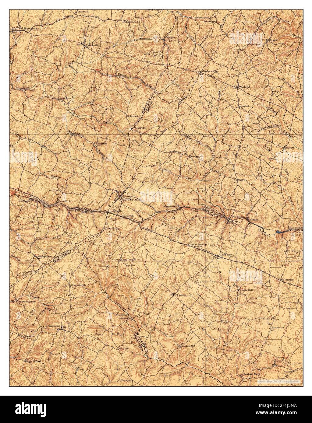Mount Airy, Maryland, map 1909, 162500, United States of America by