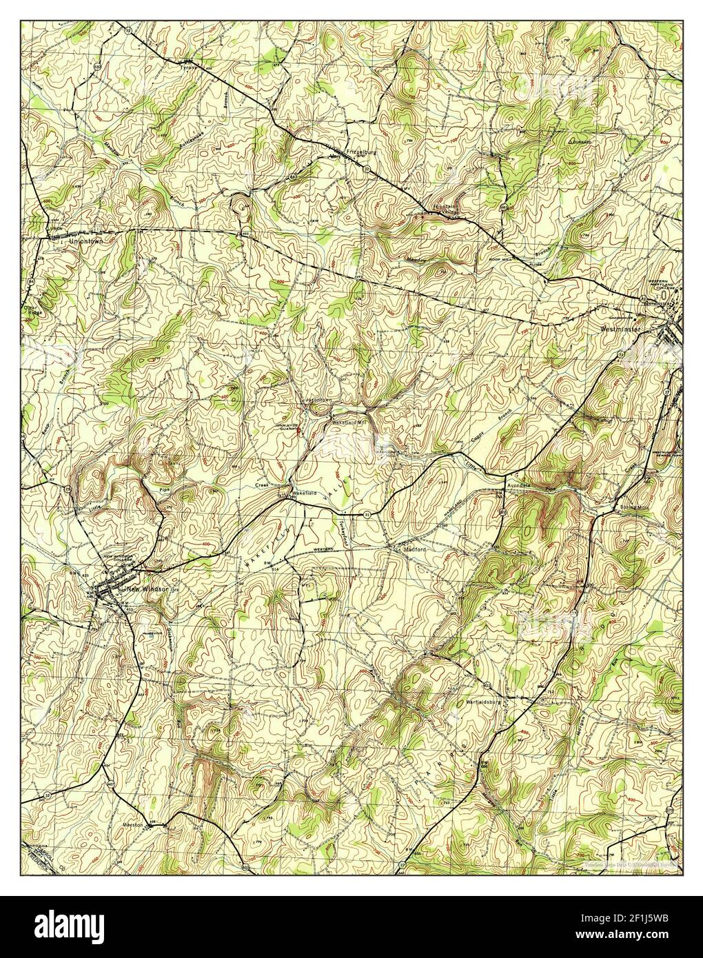 New Windsor, Maryland, map 1944, 131680, United States of America by