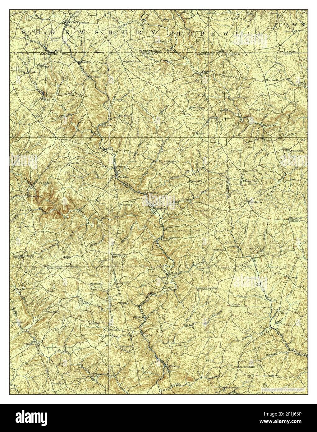 Parkton, Maryland, map 1902, 162500, United States of America by Timeless Maps, data U.S