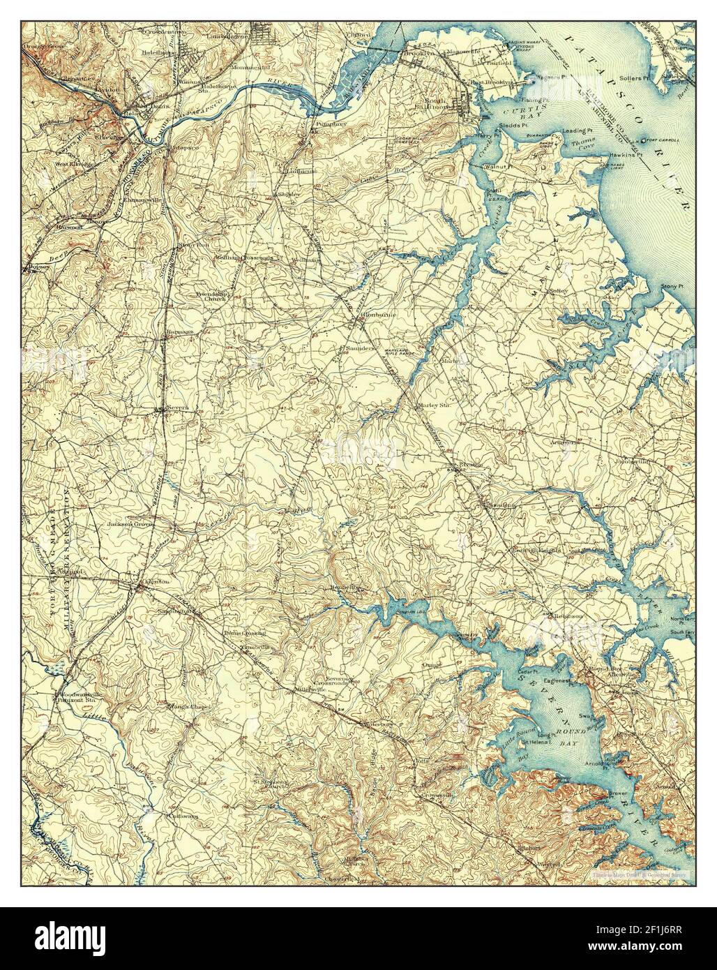 Relay, Maryland, map 1907, 1:62500, United States of America by ...