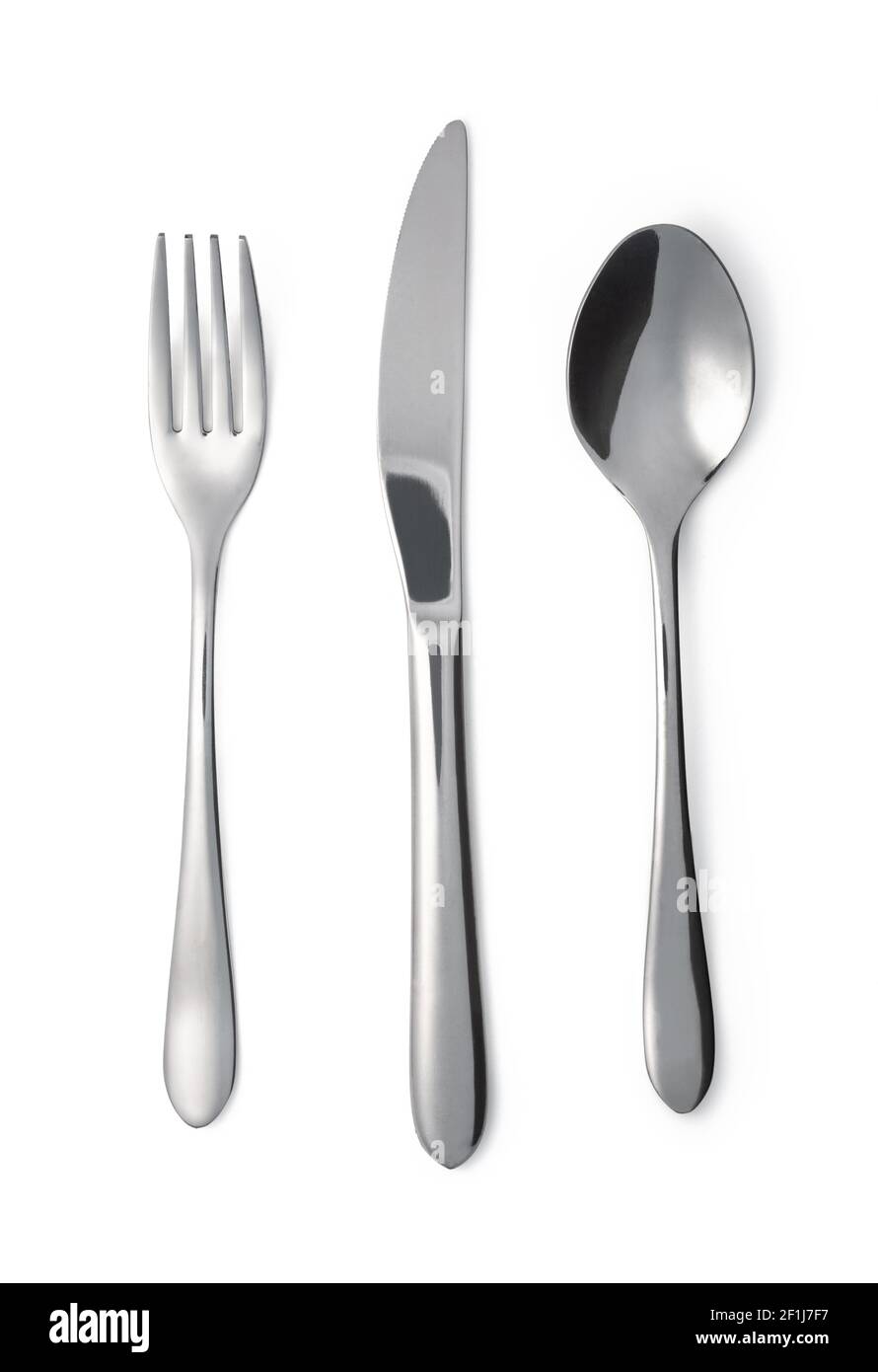 Fork, spoon and knife Stock Photo Alamy