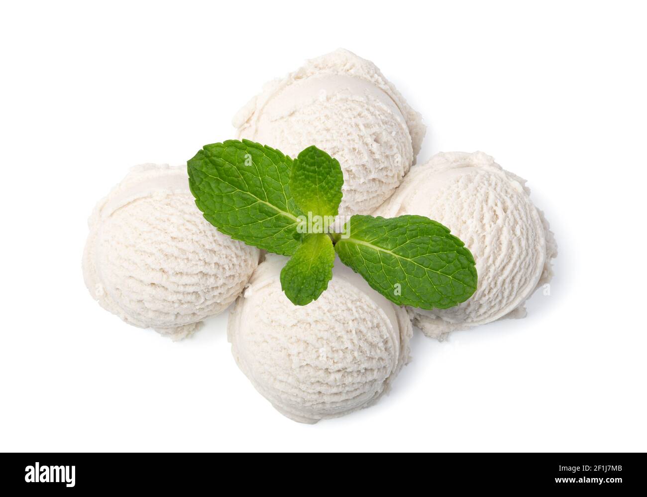 Ice cream ball isolated Stock Photo Alamy