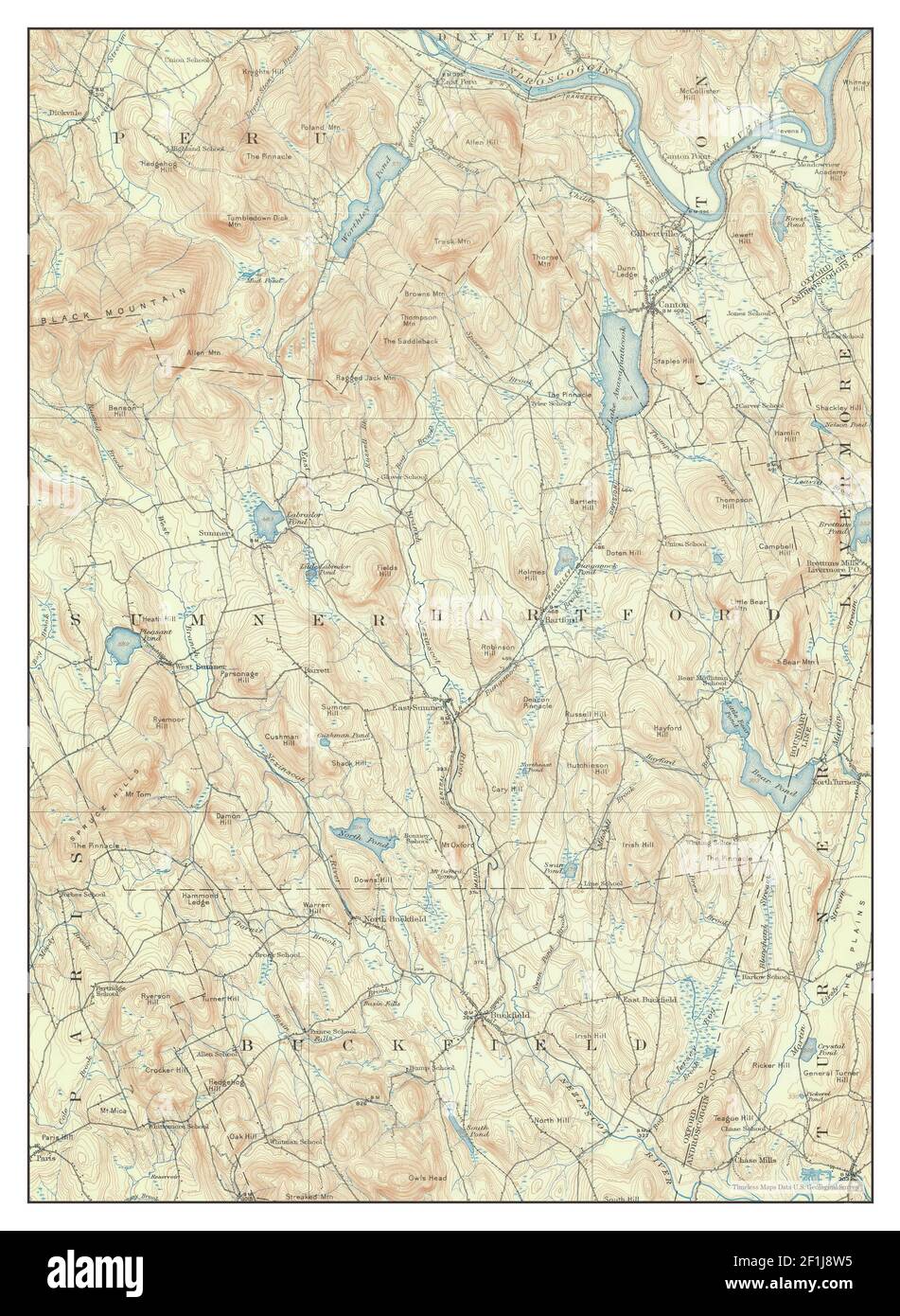 Buckfield, Maine, map 1911, 162500, United States of America by