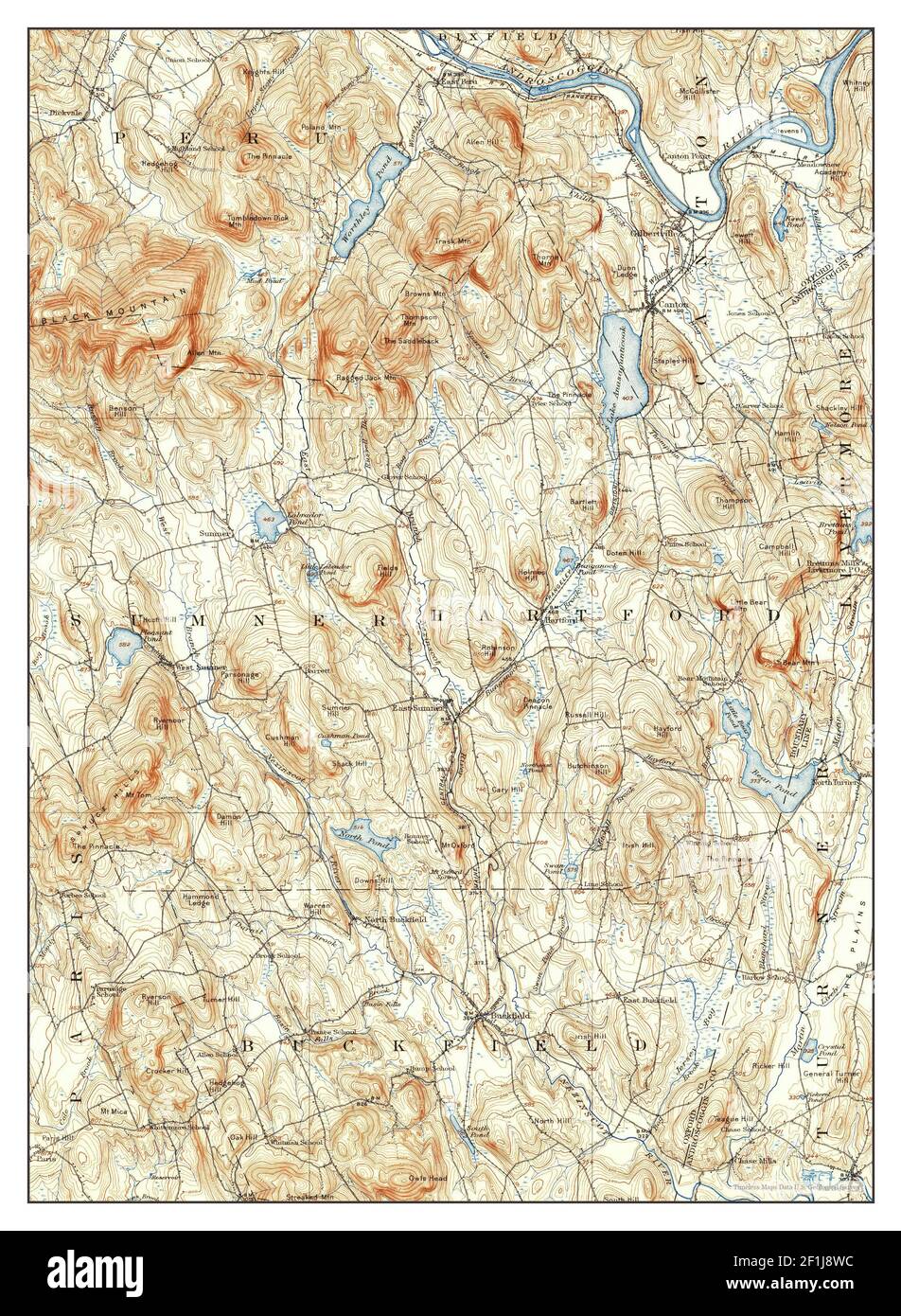 Buckfield, Maine, map 1913, 162500, United States of America by