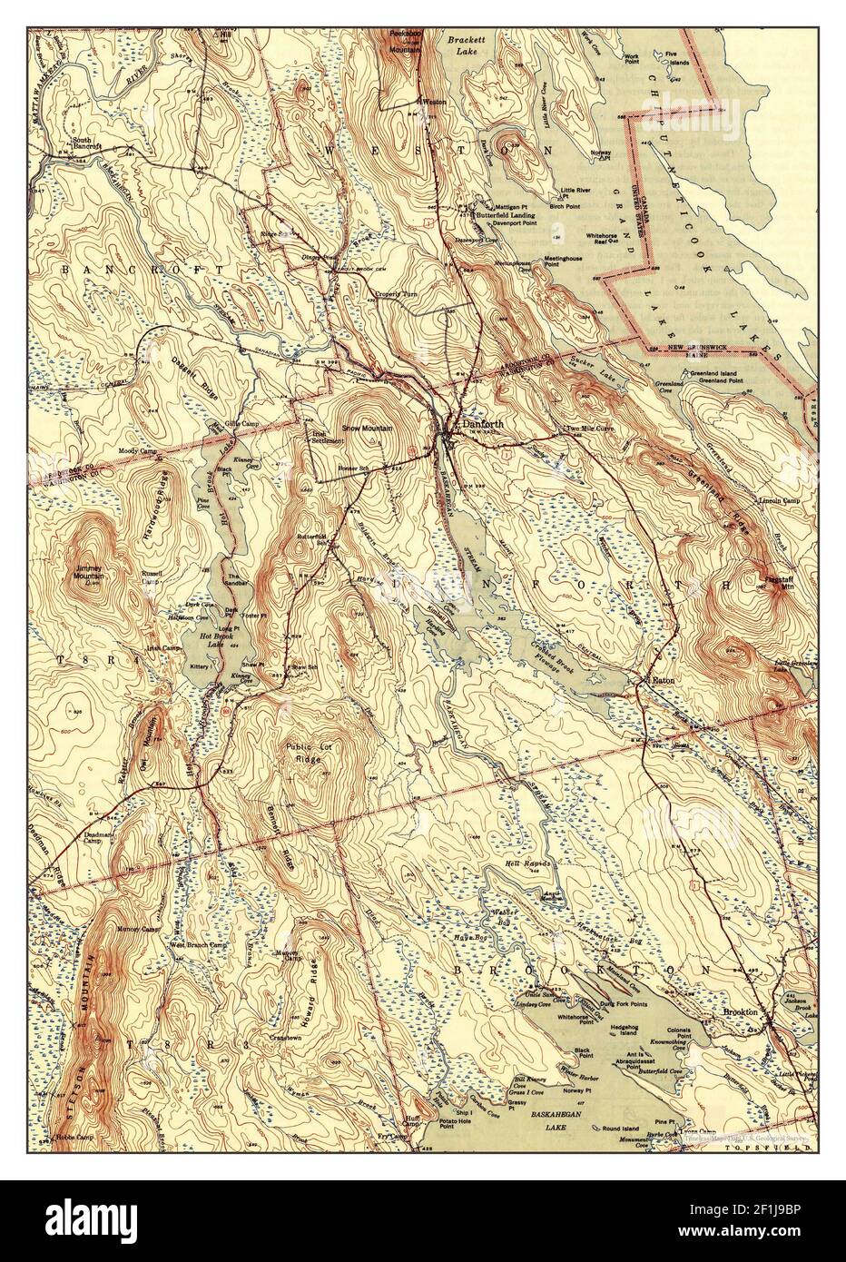 Map of danforth hires stock photography and images Alamy
