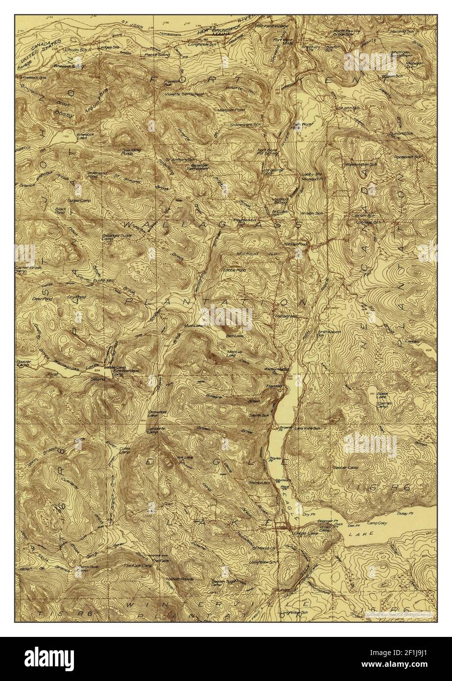 Eagle Lake, Maine, map 1928, 148000, United States of America by