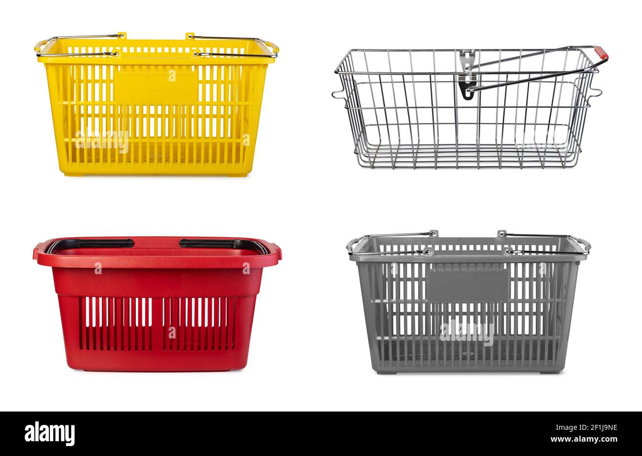 Empty shopping basket Stock Photo