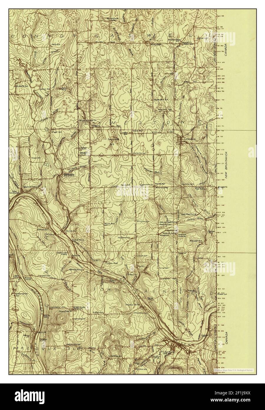 Fort Fairfield Maine Map Fort Fairfield, Maine, Map 1930, 1:48000, United States Of America By  Timeless Maps, Data U.s. Geological Survey Stock Photo - Alamy