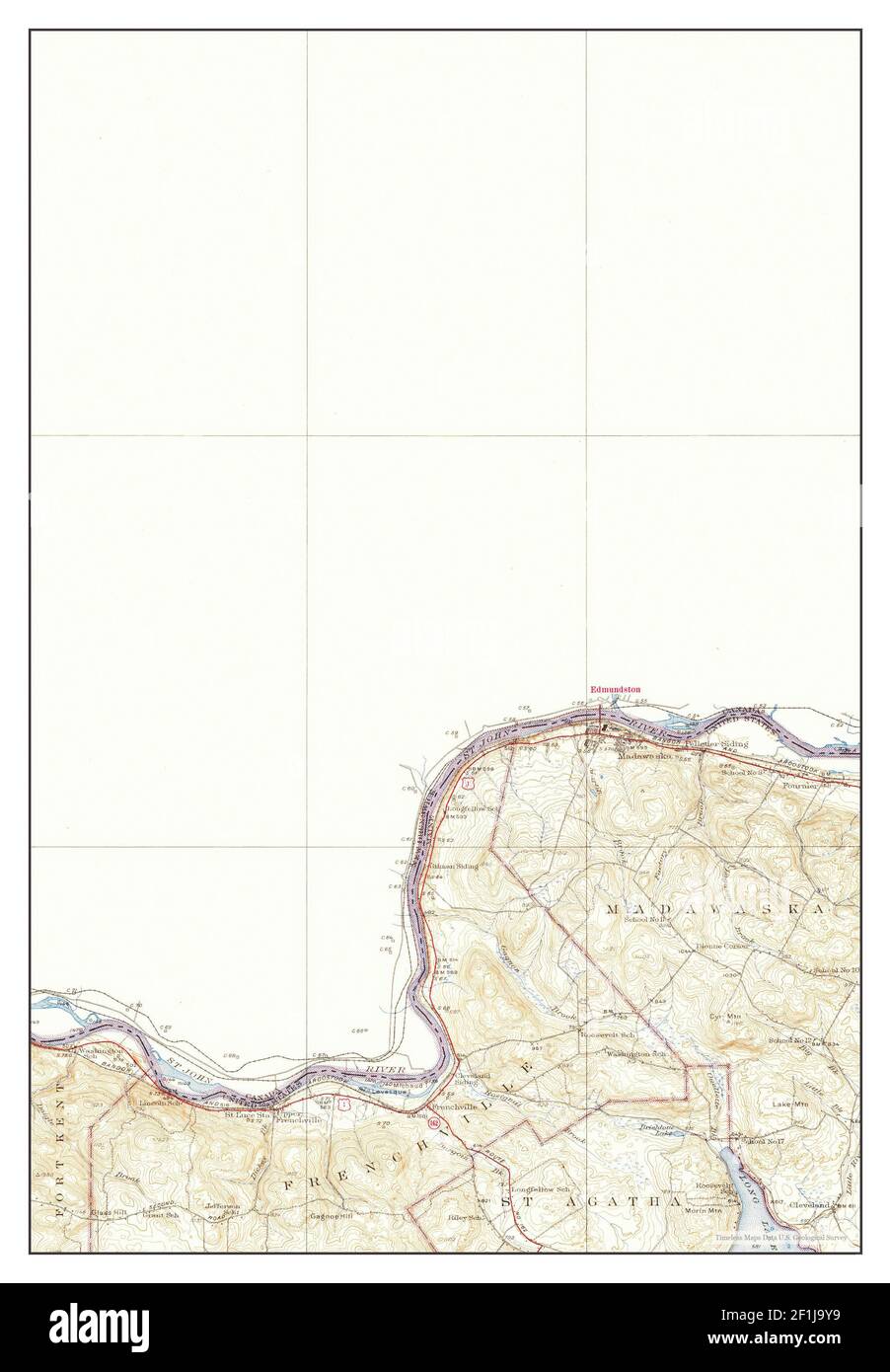 Frenchville, Maine, map 1935, 162500, United States of America by