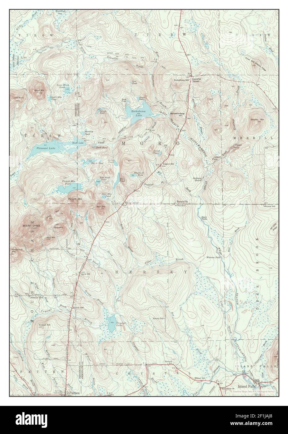 Island Falls Maine Map Island Falls, Maine, Map 1940, 1:62500, United States Of America By  Timeless Maps, Data U.s. Geological Survey Stock Photo - Alamy