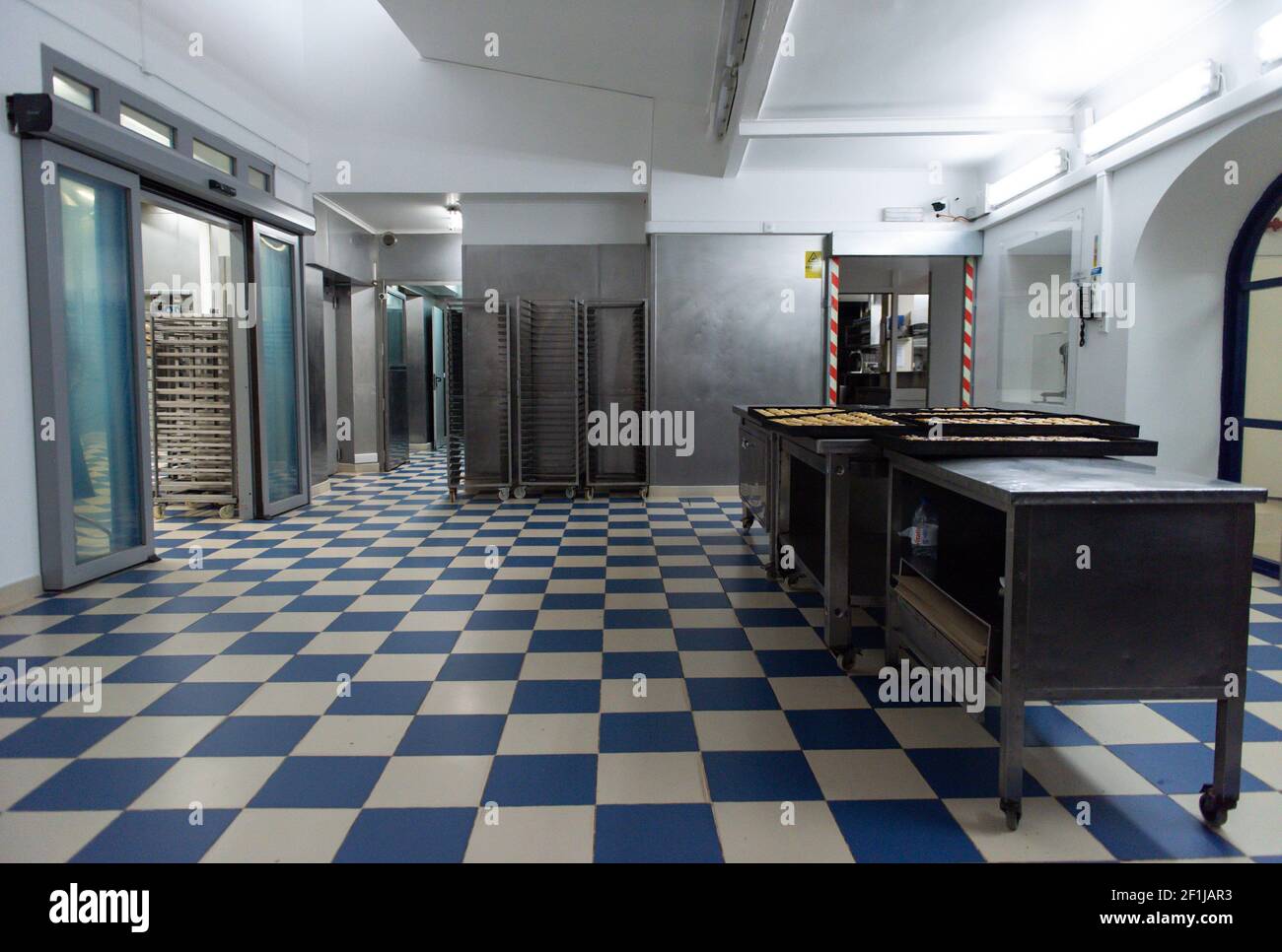 Interior View Of The Almost Empty Pasteis De Belem Bakery From An Old And Secret Recipe From The Mosteiro Dos Jeronimos The Famous Pasteis De Belem Have Been Made Since 1837 In The