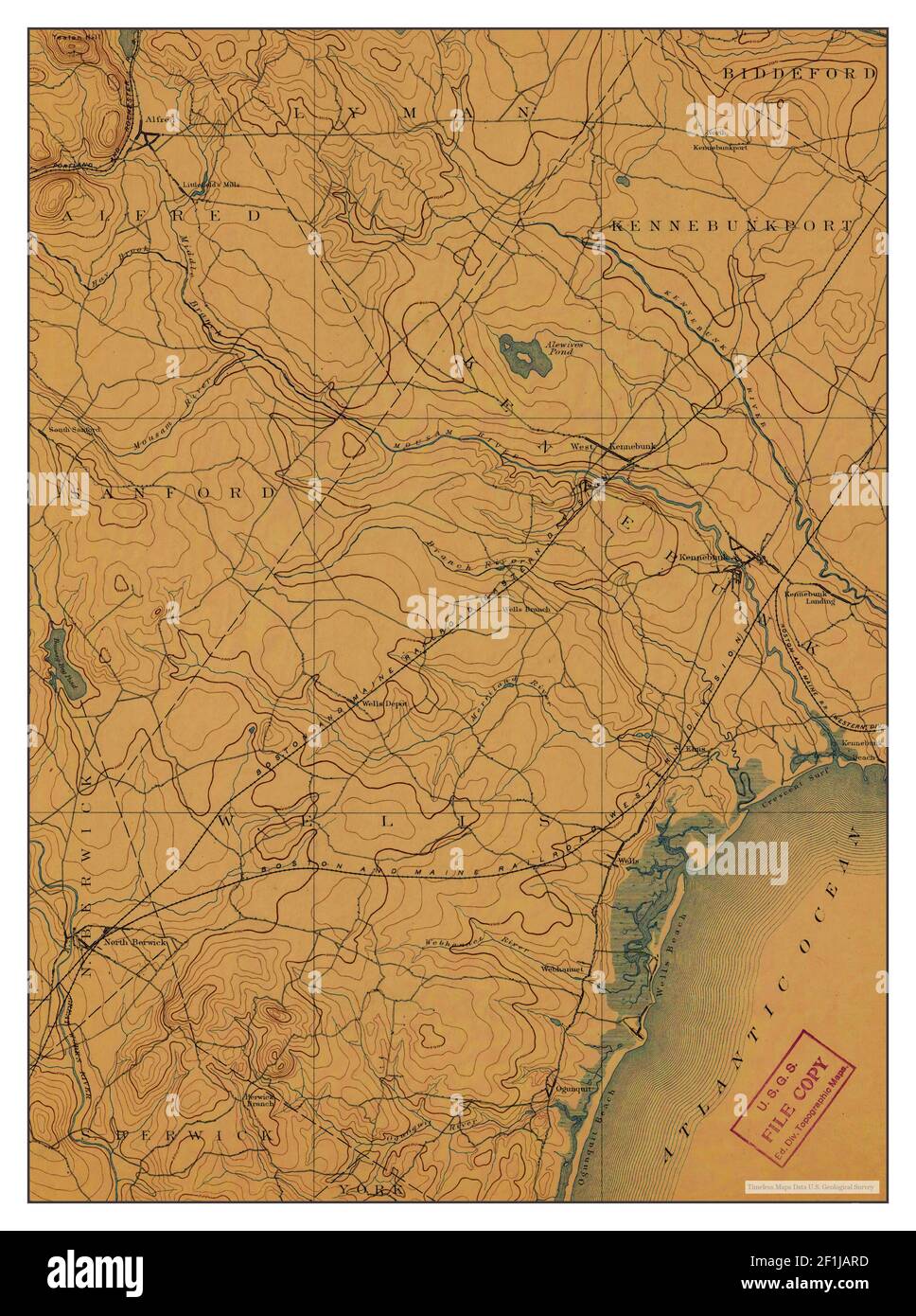 Kennebunk maine map hires stock photography and images Alamy