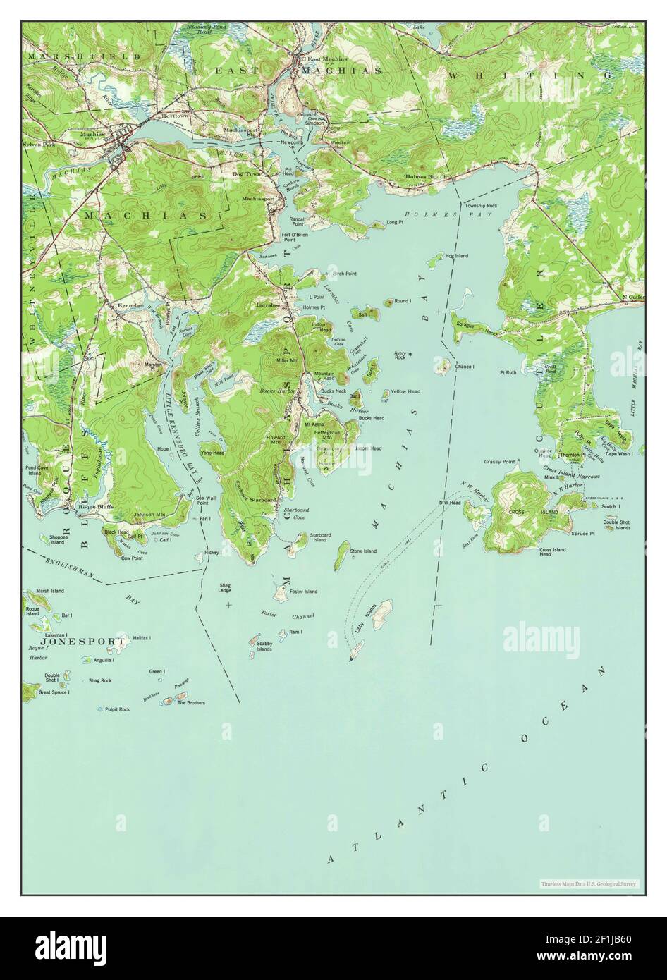 Map of machias hires stock photography and images Alamy