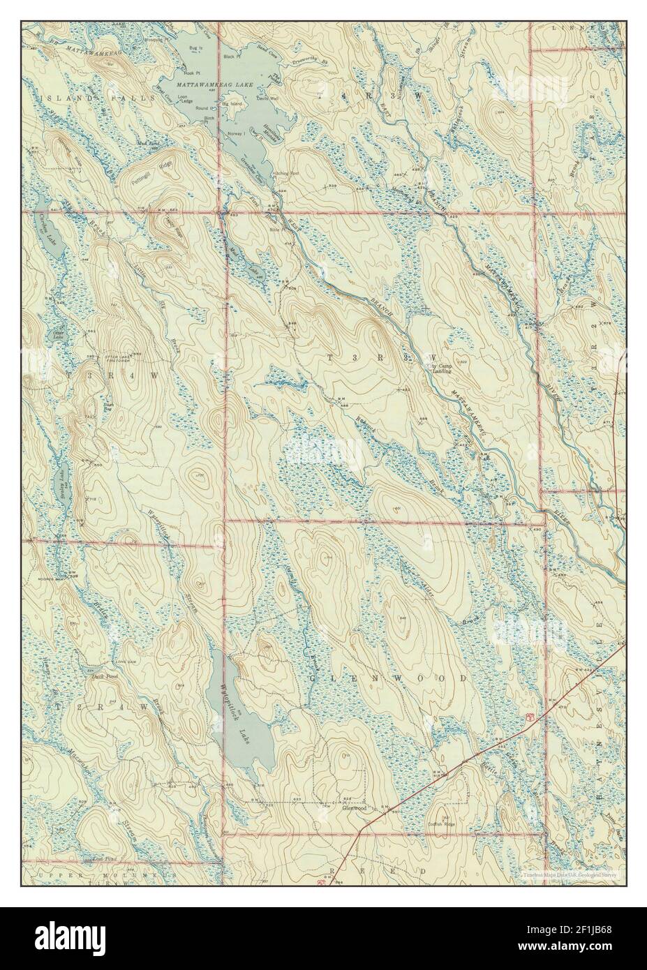 Map of mattawamkeag hires stock photography and images Alamy