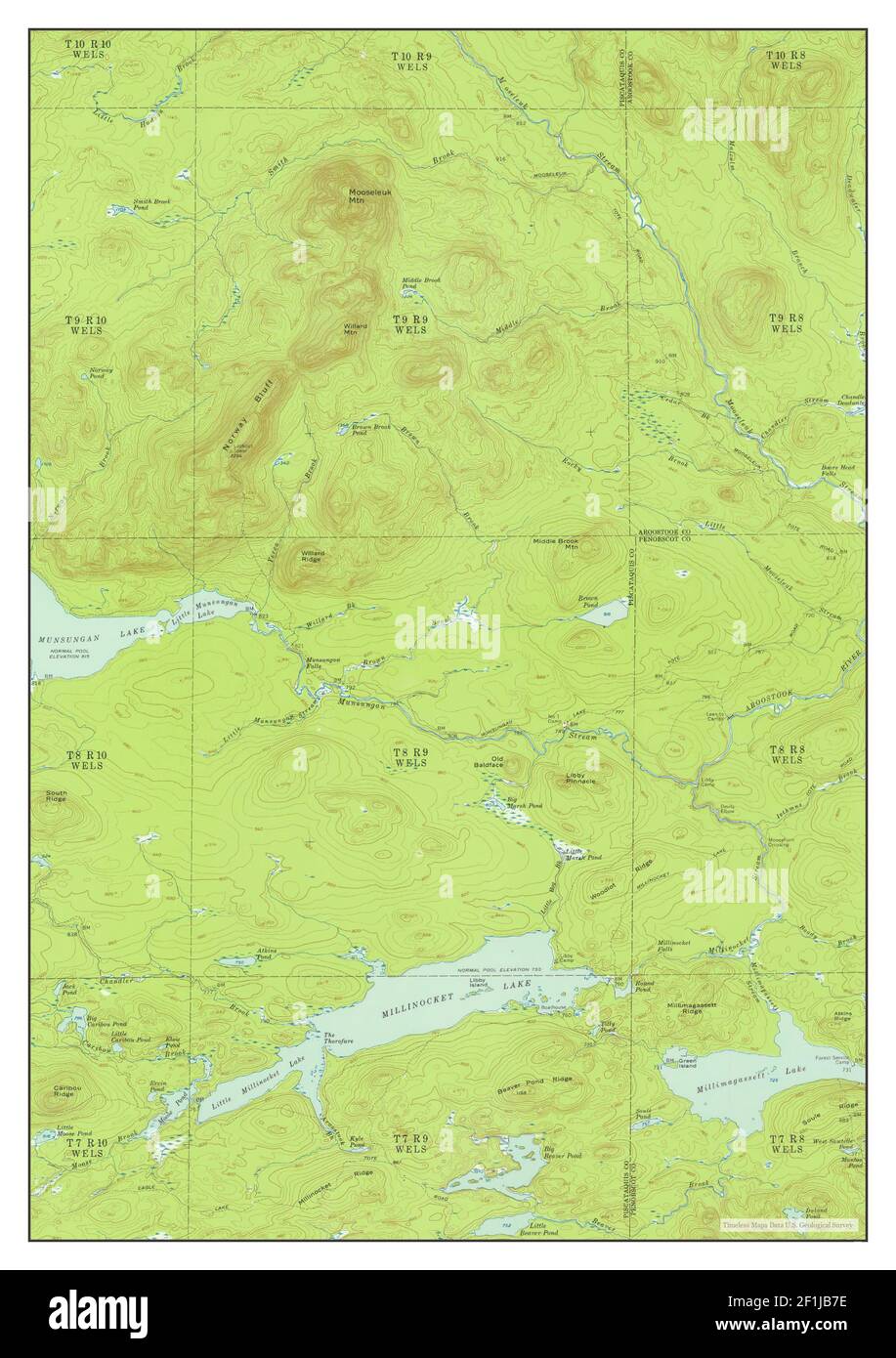 Map of millinocket hires stock photography and images Alamy
