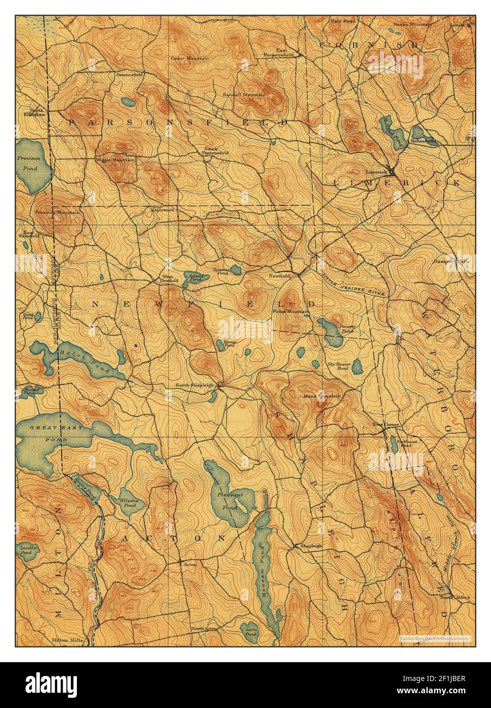 Newfield, Maine, map 1893, 162500, United States of America by