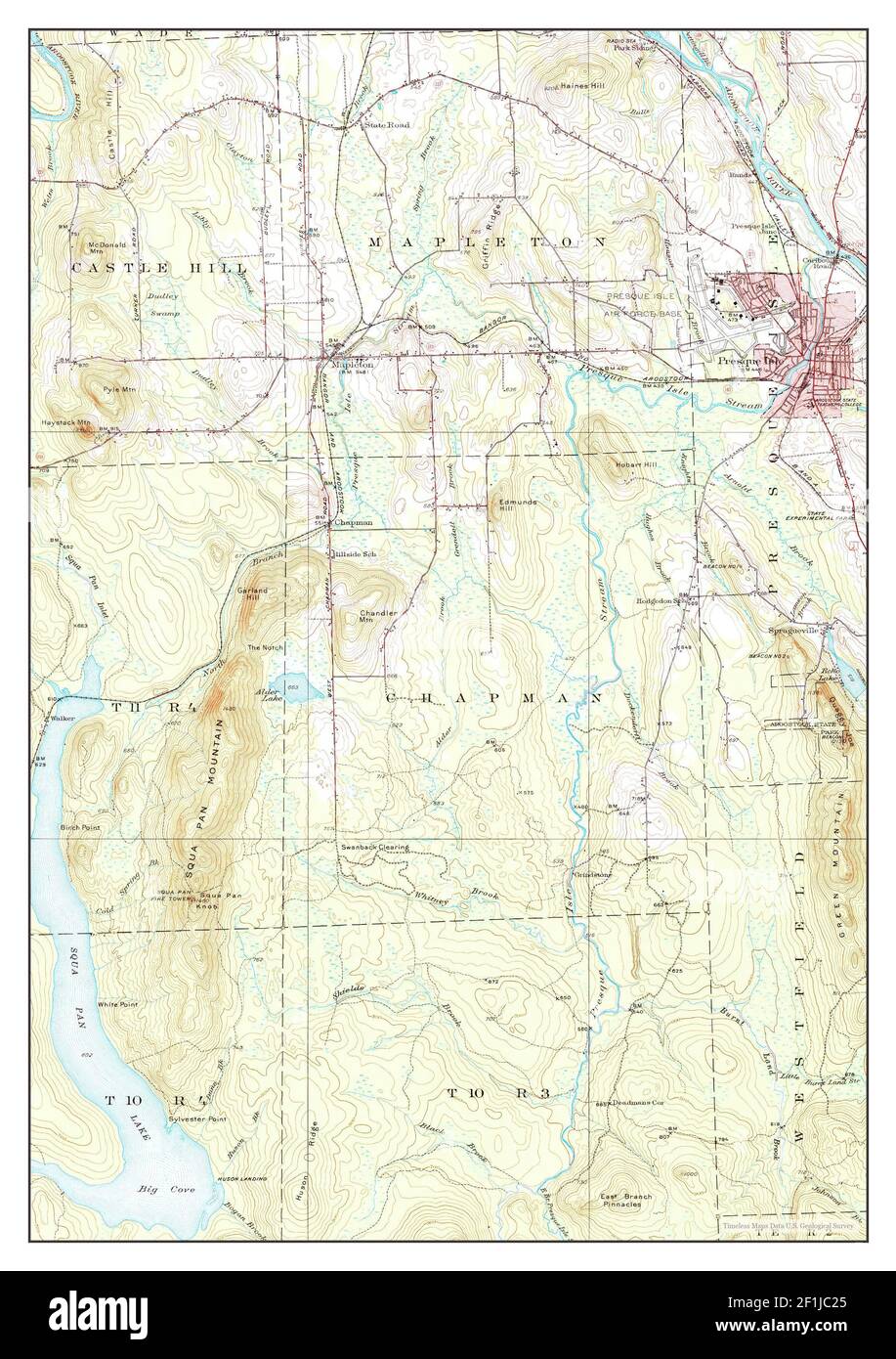 Presque isle maine map hires stock photography and images Alamy