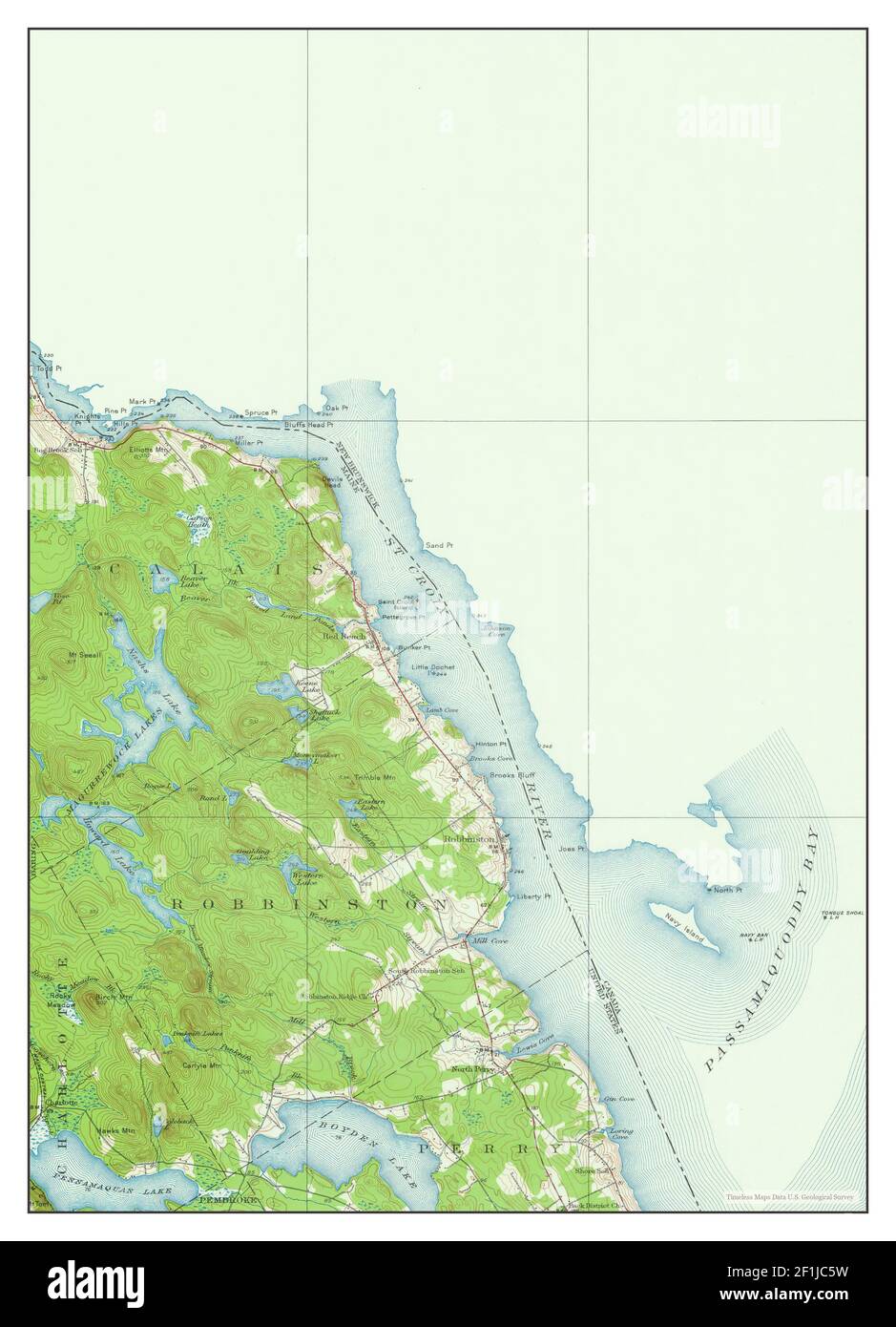 Robbinston, Maine, map 1929, 162500, United States of America by