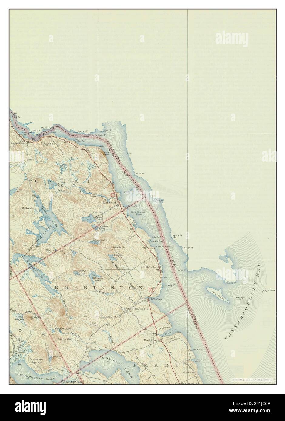Robbinston, Maine, map 1931, 162500, United States of America by
