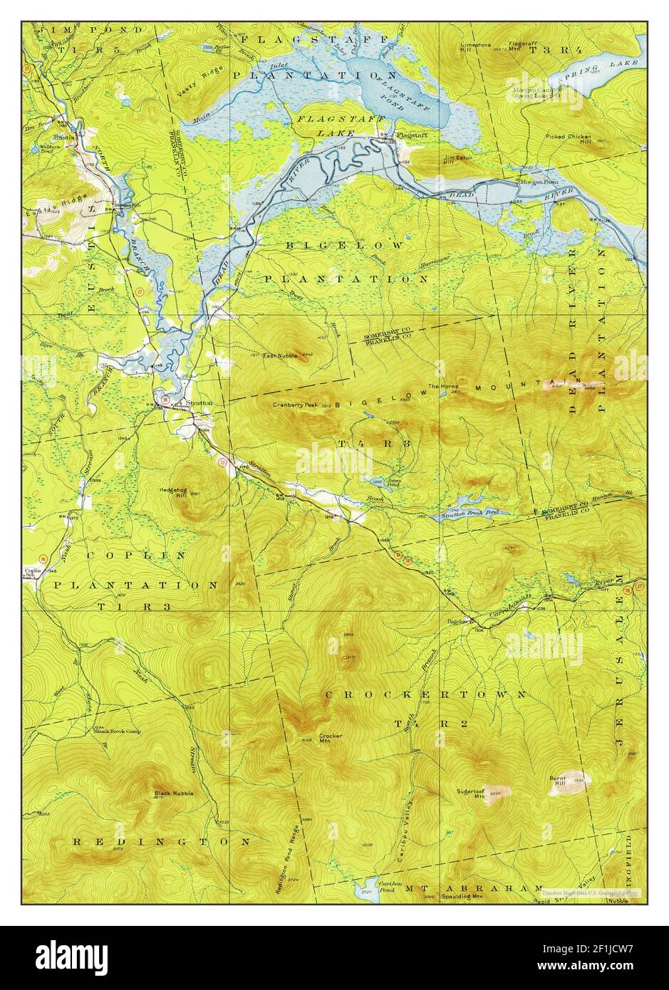Stratton, Maine, map 1928, 162500, United States of America by