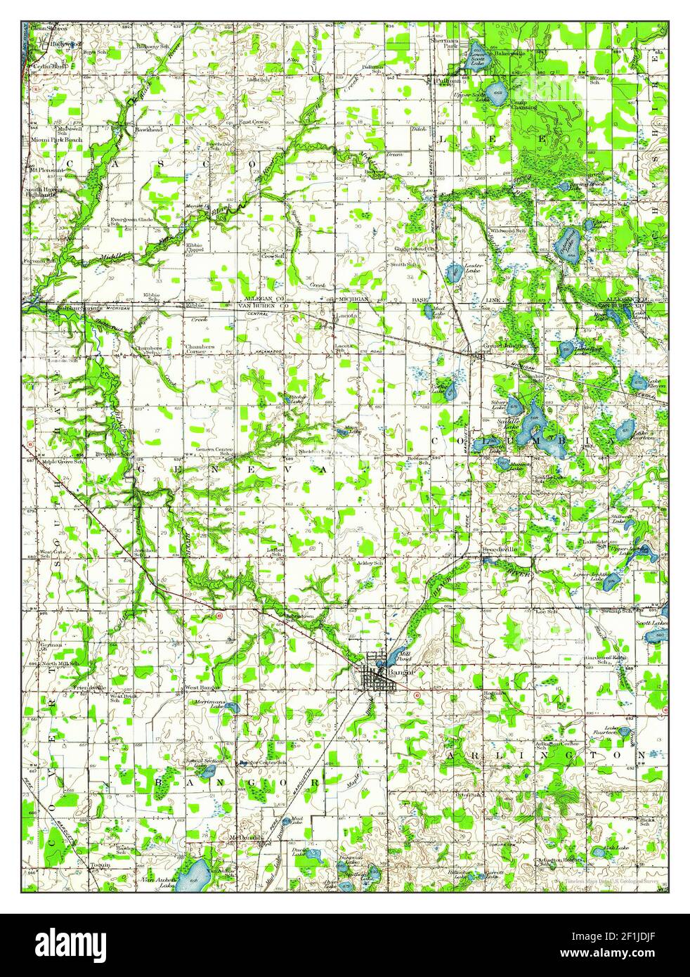 Bangor, Michigan, map 1927, 162500, United States of America by