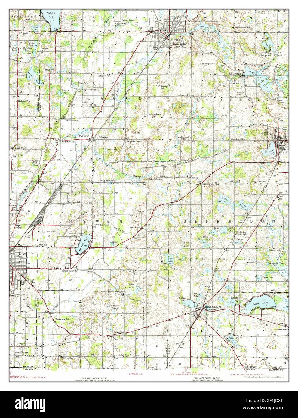 Map of cassopolis Cut Out Stock Images & Pictures Alamy