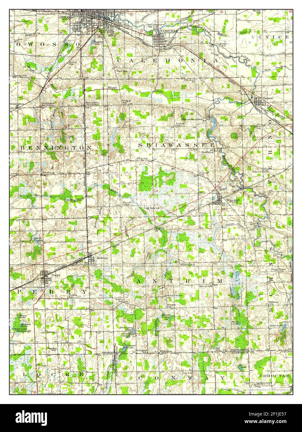 Corunna map Cut Out Stock Images & Pictures Alamy