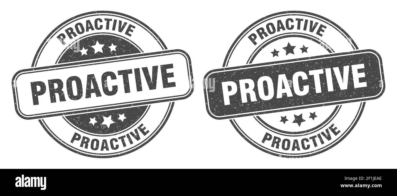Proactive stamp Stock Vector Images - Alamy
