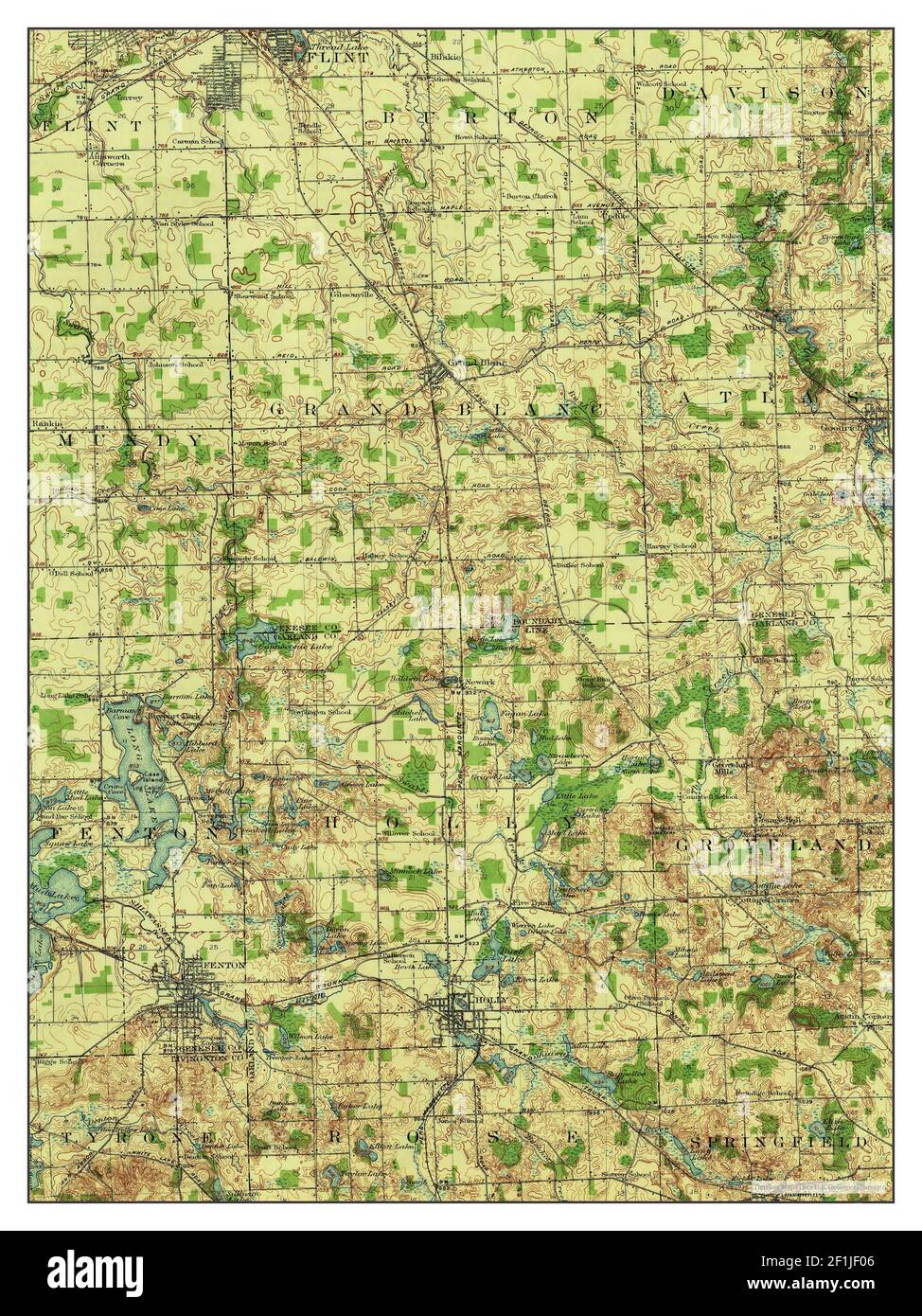 Holly michigan map Cut Out Stock Images & Pictures Alamy