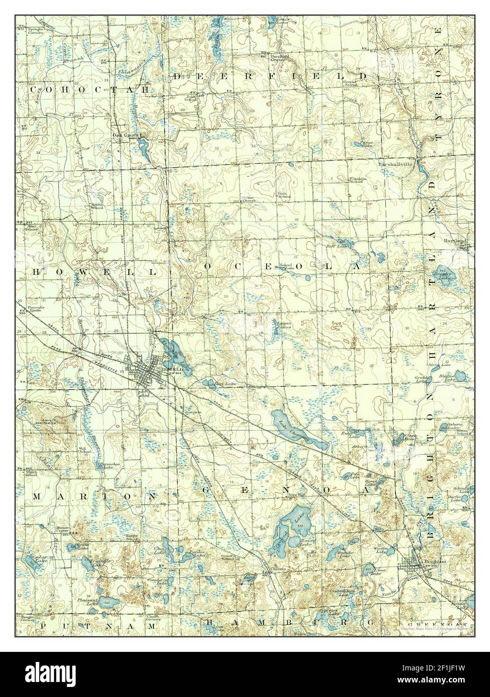 Howell michigan map Cut Out Stock Images & Pictures Alamy