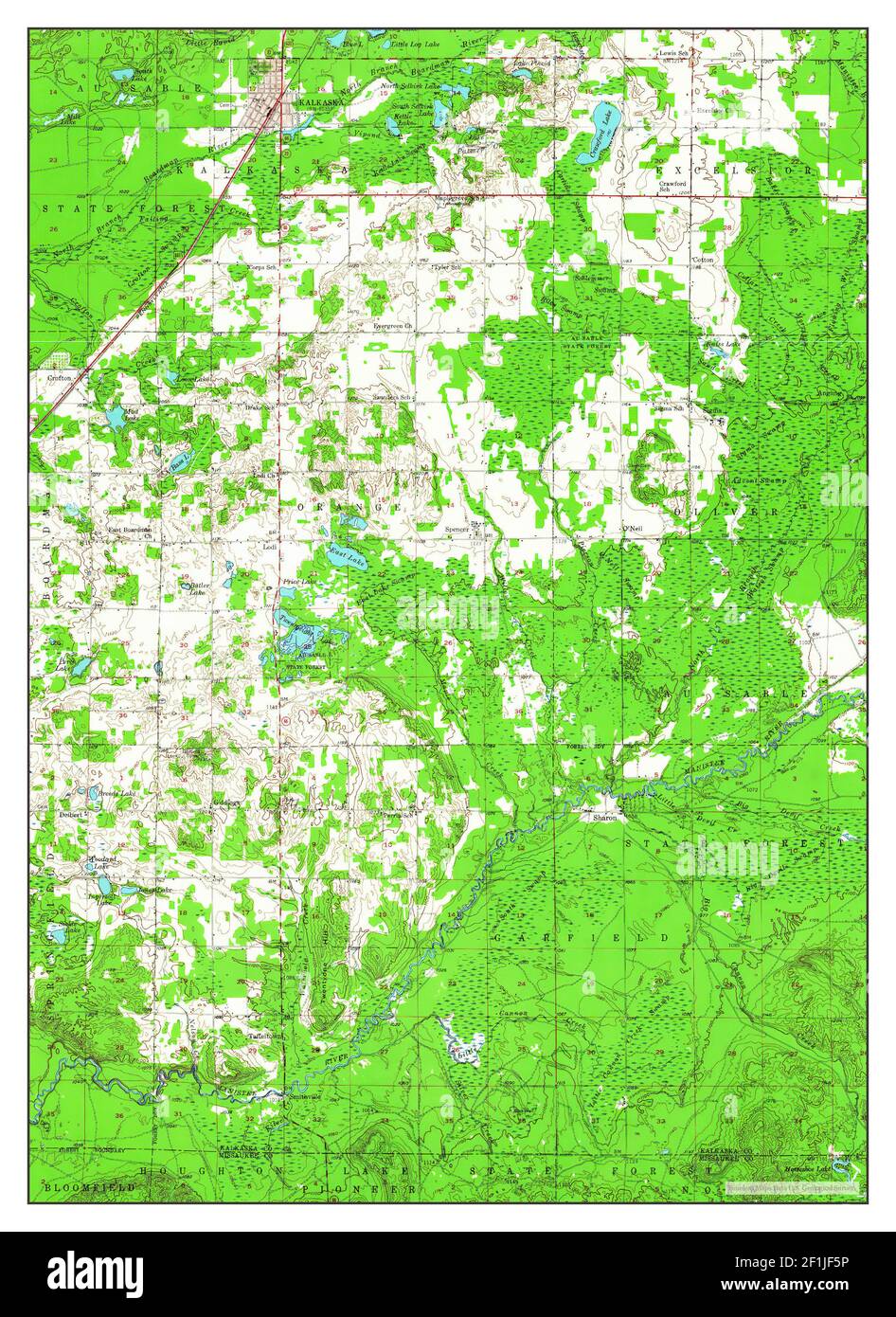 Map Of Kalkaska Michigan Kalkaska, Michigan, Map 1956, 1:62500, United States Of America By Timeless  Maps, Data U.s. Geological Survey Stock Photo - Alamy