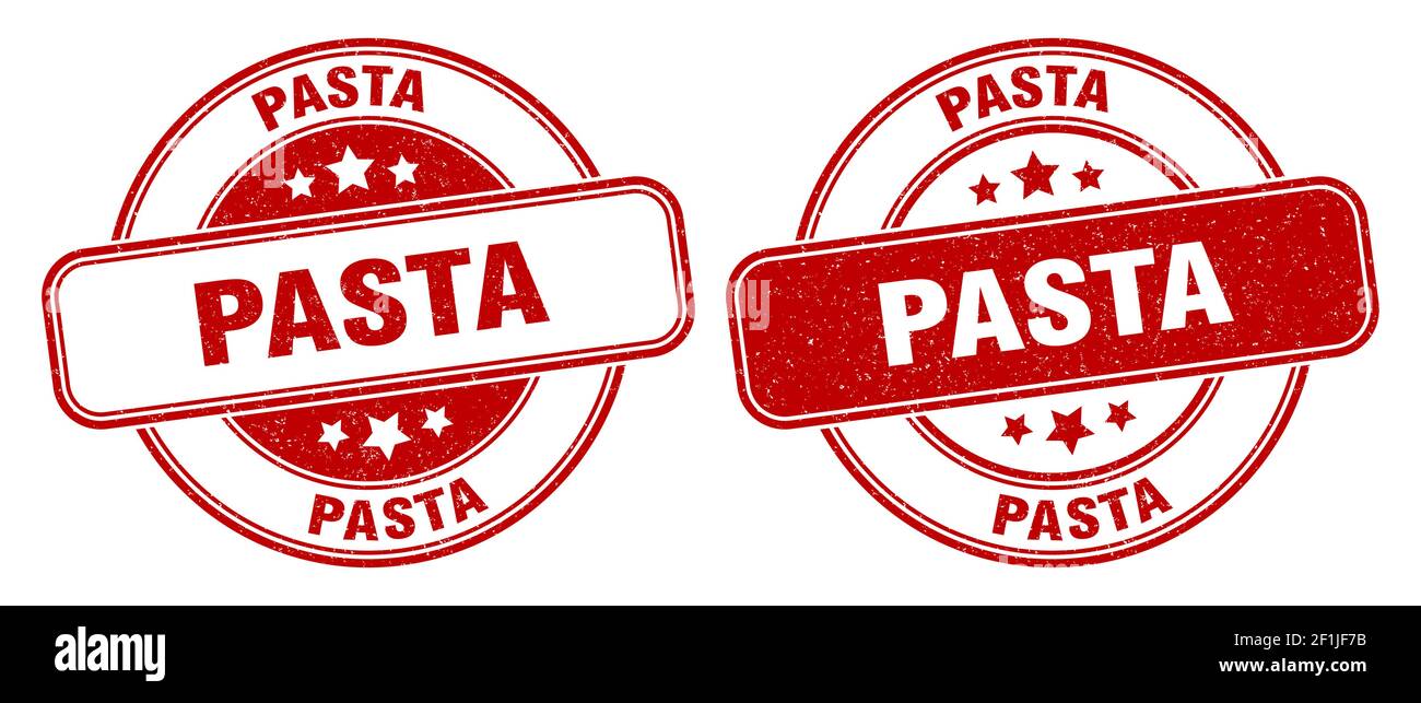 pasta stamp. pasta sign. round grunge label Stock Vector Image & Art