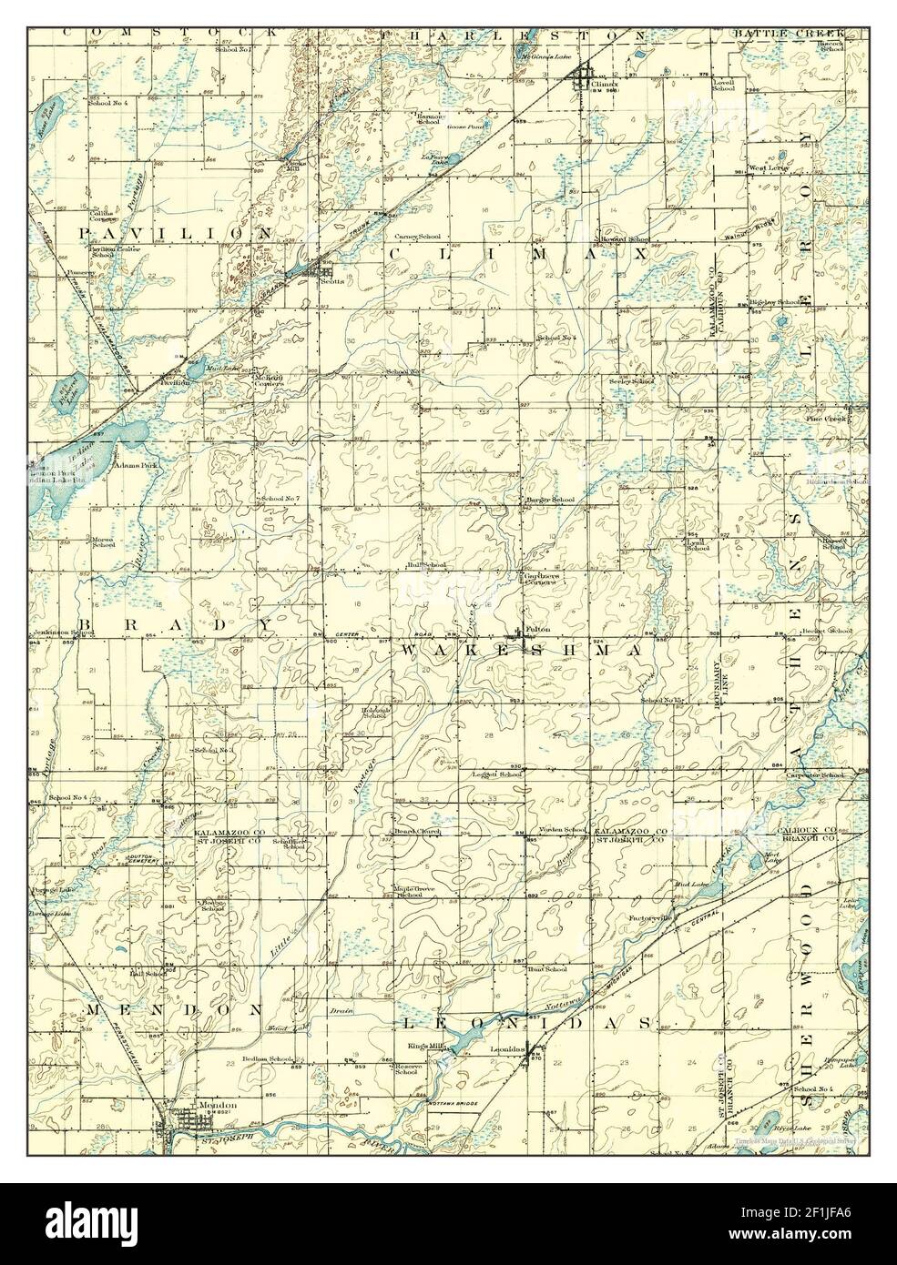 Leonidas, Michigan, map 1918, 162500, United States of America by