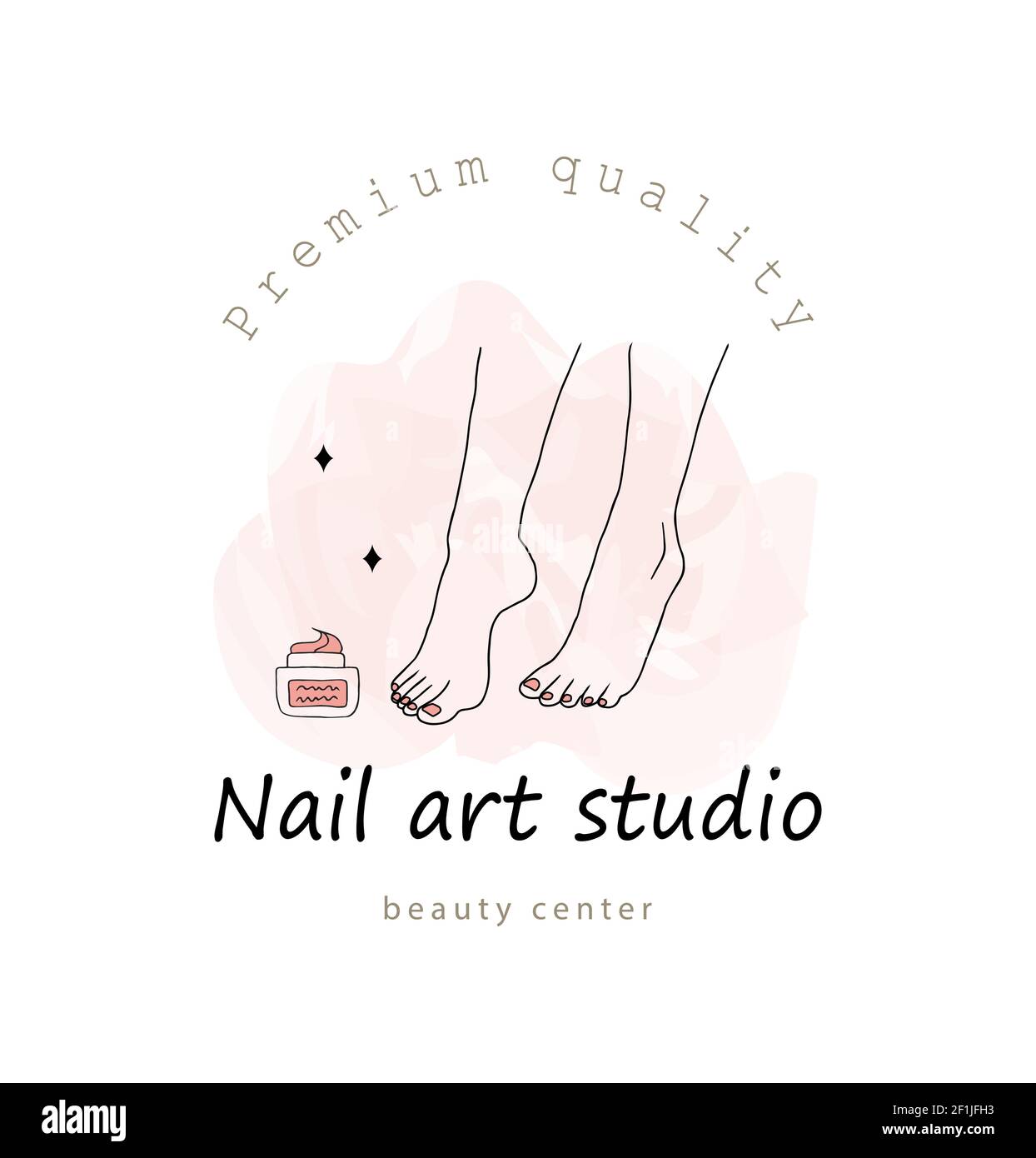 Vector Logo Design for Manicure and Nail Salon Stock Vector - Illustration  of fingernail, emblem: 104002705
