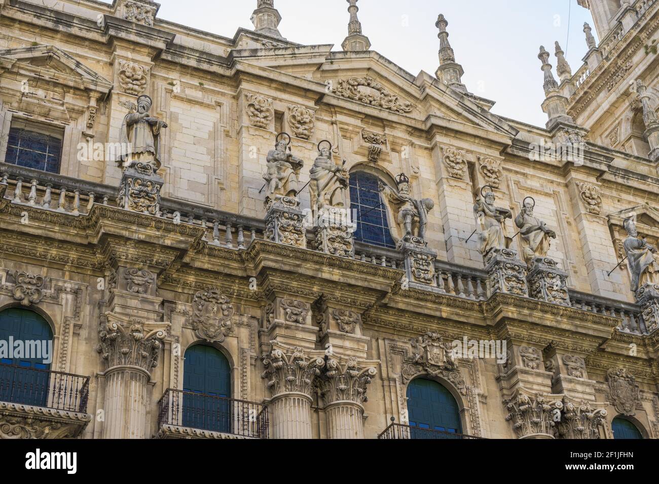 Main facade of the Cathedral of Jaen in Andalucia, Spain Stock Photo